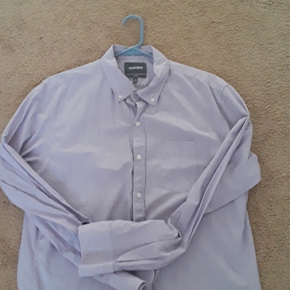 Bonobos lavender long sleeve button down casual sh